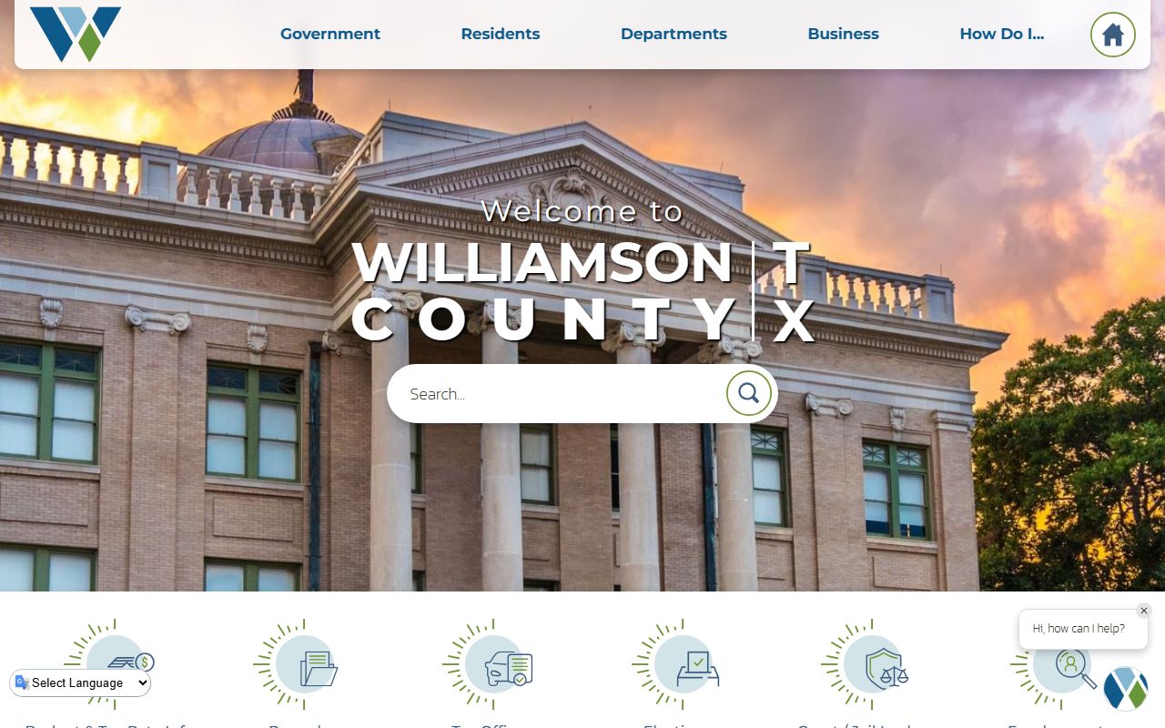 Williamson County court records official county government homepage