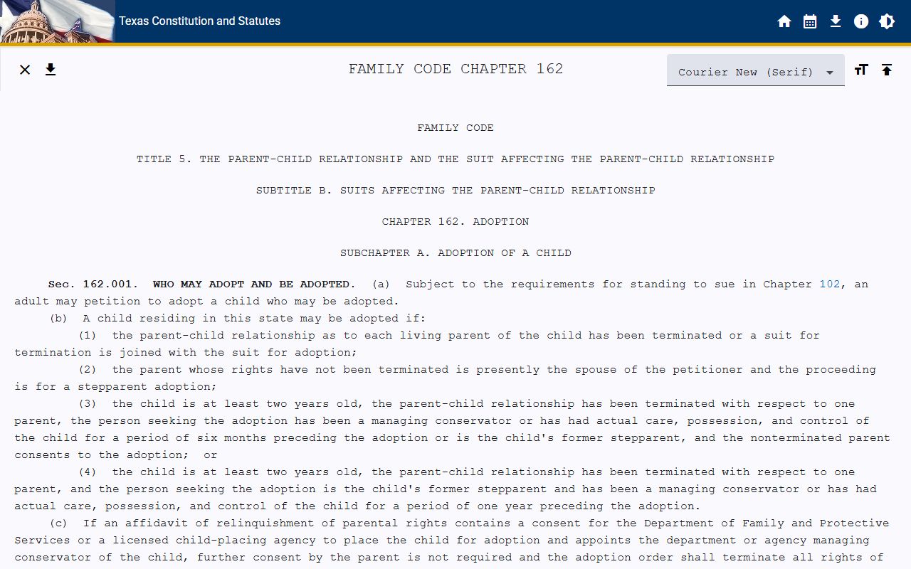 Williamson County marriage and divorce records adoption confidentiality statute